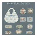 Poppy Crafts Cardstock Stickers - Numerous Flowers - Letter from Clear Sky