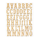 Poppy Crafts Puffy Stickers - Alphabet Bold - Gold