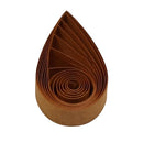 Brown paper roll with wavy edge on a white background
