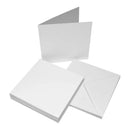 White greeting cards and envelopes on a white background