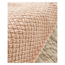 Close-up of a textured blanket on a white background