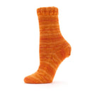 Orange sock on a white background