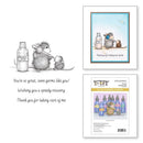 House Mouse Cling Rubber Stamp Squeaky Voice, Sweet Moments*