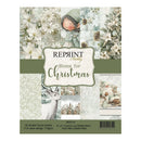 Pack of paper sheets with Christmas-themed designs featuring a girl, deer, and snowy landscape, branded 'Reprint'.