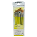 Royal & Langnickel RSET-9544 Brown Taklon Paint Brush Value Pack 10pc paint brush set by Royal & Langnickel