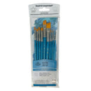 Royal & Langnickel RSET-9538 Gold Taklon Paint Brush Value Pack 10pc paint brush set by Royal & Langnickel
