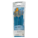 Royal & Langnickel RSET-9536 Gold Taklon Paint Brush Value Pack 10pc paint brush set by Royal & Langnickel