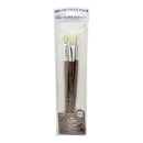 Royal & Langnickel – Gold Taklon Value Pack Brush Set – Long Handle (3 Pack)