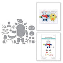 Spellbinders Etched Dies From Monster Friends Rocky The Dancin' Yeti*