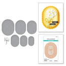 Spellbinders Wildflowrs Etched Die Set by Lisa Horton - Scallop and Stitched Edge Ovals