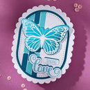 Spellbinders Wildflowrs Etched Die Set by Lisa Horton - Scallop and Stitched Edge Ovals