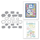 Spellbinders Etched Dies Just Sayin' by Kelly Bangs Speech Bubbles