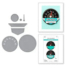 Spellbinders Classic Road Legends Etched Dies By Mindy Eggen - Speedometer