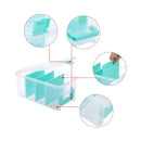 Universal Crafts 3 Tier Divided Organiser - Aqua