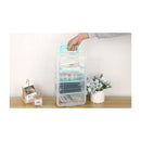 Universal Crafts 3 Tier Divided Organiser - Aqua