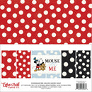 Echo Park Mouse & Me coordinating solids paper pack with red, blue and black polka dot 12x12 papers