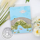 Hero Arts Clear Stamps 6"X8" Stone Bridge HeroScape*