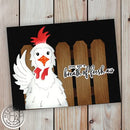 Hero Arts Fancy Dies Peeking Chicken*