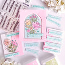 Pinkfresh Studio Stencils 4.25"x5.5" 6/Pkg Lovely Blooms*