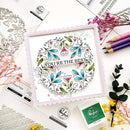 Pinkfresh Studio Die Floral Round Frame*