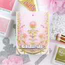 Pinkfresh Studio Cling Stamp 4.25"X5.5" Art Deco Floral Arch*
