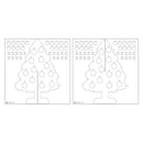 P13 Santa's Workshop Light Chipboard 3D Base 8"X8" Christmas Tree*