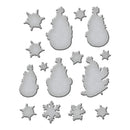 Spellbinders Etched Dies By Simon Hurley Sketched Snowmen*