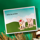 Spellbinders Clear Stamp & Die Set On the Farm Collection Ham It Up