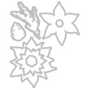 Sizzix Clear Stamps Set By 49 and Market 16/Pkg w/7 Framelits - Poinsettia Trio
