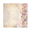 Stamperia Polyester Fabric 12"x 12" 4/Pkg - Romance Forever