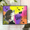 Picket Fence Studios Stencil 6"x 8" - Polka Dot Scarf*