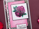 Sara Signature Thorn & Bloom 2D Embossing Folder - Damask Wallpaper