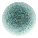 Turquoise yarn ball on a white background