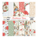 Collection of Christmas-themed scrapbooking papers with animals and patterns, branded 'ScrapBoys'.