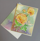 Lisa Horton Crafts Layering Stencils Peony Rose Stem