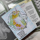 Lisa Horton Crafts 3D Embossing Folder 6"x6" Believe in Unicorns