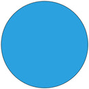 Solid blue circle on a white background