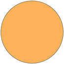 Solid orange circle on a white background