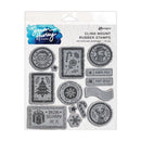 Simon Hurley create. Cling Mount Stamp 6" x 6" - Christmas Postage