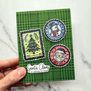 Simon Hurley create. Cling Mount Stamp 6" x 6" - Tartan Plaid