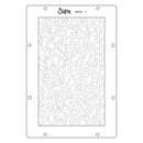 Sizzix embossing folder with abstract pattern on a white background