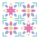 Sizzix Mini Layered Stencils By Catherine Pooler 4/Pkg - Print & Pattern Patchwork Tile