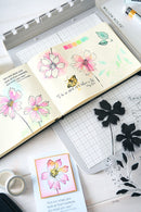 Sizzix Studio Clear Stamp Set By Willow Wolfe 11/Pkg - Wild Blooms^