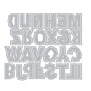 Sizzix Thinlits Die Set By 49 & Market - This Or That 2 Inch Alphabet