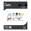 Sizzix Thinlits Dies set with various die-cut shapes on a white background