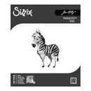 Sizzix Thinlits Dies packaging with a zebra illustration on a white background