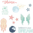 Sizzix Thinlits Die & A5 Stamp Set By 49 & Market - Starlight Dreams