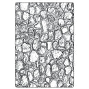 Sizzix 3D Texture Fades A5 Embossing Folder By Tim Holtz - Cobblestone