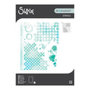 Sizzix stencil with various patterns on a white background