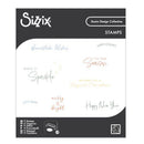 Sizzix Clear Stamp Set 9/Pkg - Winter Sentiments
